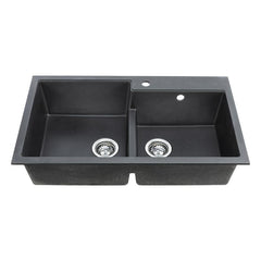 1 3/4 bowls, 34''X20'', dual mount kitchen sink