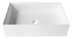 16’’X24’’ rectangular solid surface vessel sink