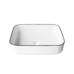 15’’X19’’ rectangular porcelain vessel sink