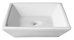 16’’X16’’ square porcelain vessel sink