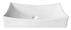 15’’X26’’ rectangular porcelain vessel sink