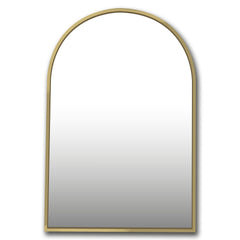 24’’X36’’ brushed brass (gold) framed arch mirror