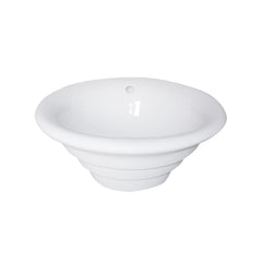 17’’X17’’ conical porcelain vessel sink