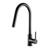 Luxurious MONROE-BK Matte Black Kitchen Faucet: Timeless design, versatile functionality.
