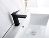 Contemporary design: matte black square basin faucet for a chic bathroom