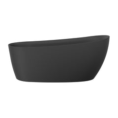 68’’ matte black freestanding bathtub