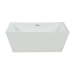 60’’ rectangular 1 piece freestanding bathtub