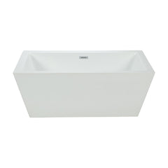 66’’ rectangular 1 piece freestanding bathtub