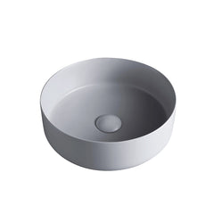 14’’X14’’ round dark grey porcelain vessel sink