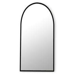 36’’X72’’ matte black framed arch mirror