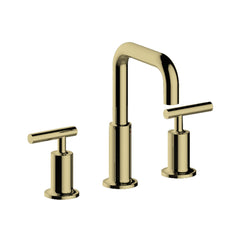 Brushed Brass (Gold) Round Faucet W 2 Handles